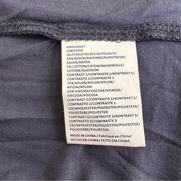 Anthropologie Tiny Ileana velvet burnout navy sleeveless blouse top small - Picture 7 of 7